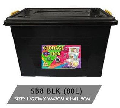 SB-8 BLK Multi Storage Box Black 80L