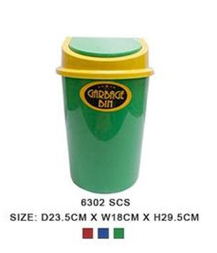 6302 SCS Waste Can Oval with Cover 6L