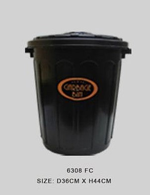 6308 FC Waste Can Round Flat Cover 26L