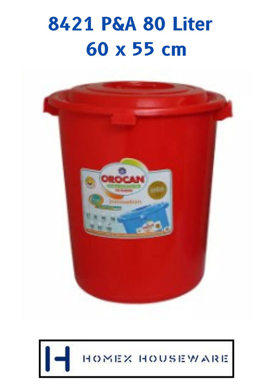 8421 P&A 80 Liter Utility Can with Cover