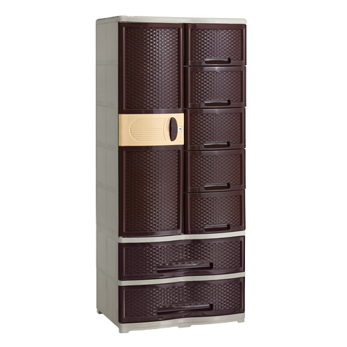 778 C2 Hills Rattan Closet Cabinet with 2 Drawer