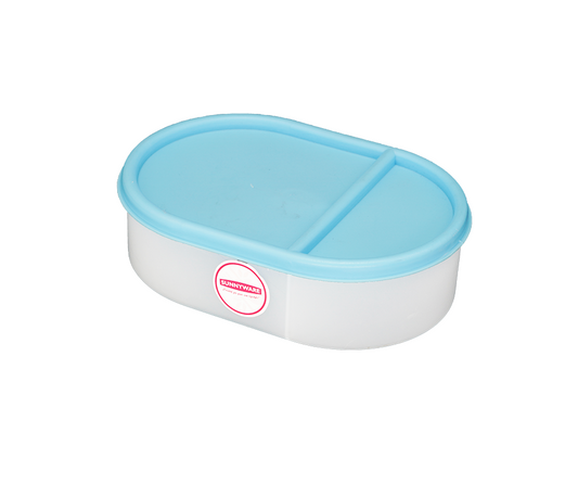 2052 500ML  Oval Lunch Box with divider - deluxe