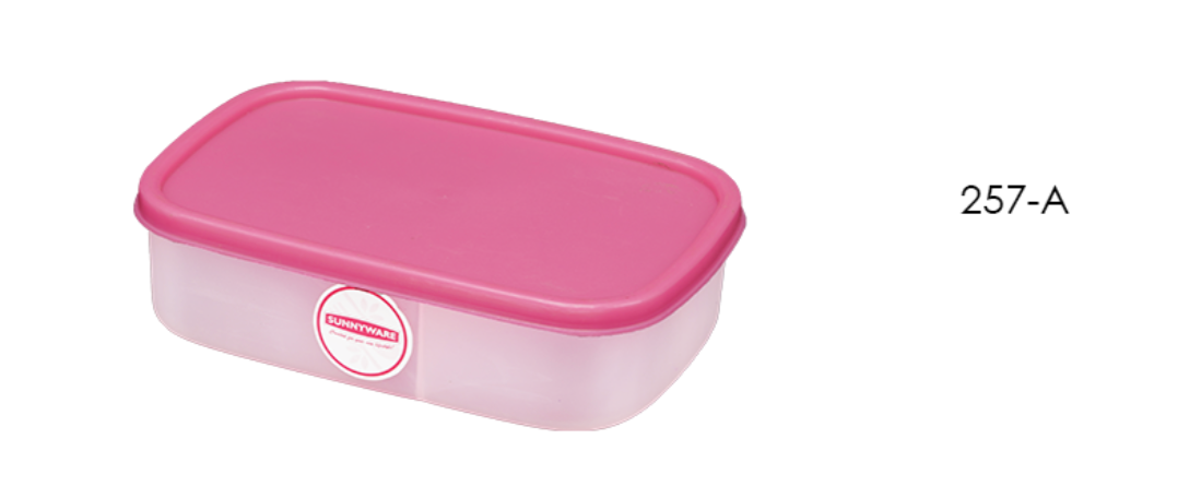 257-A Lunch Box with divider -deluxe