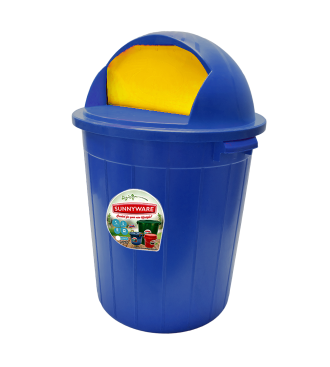 9850 80L  WASTE CAN W/COVER