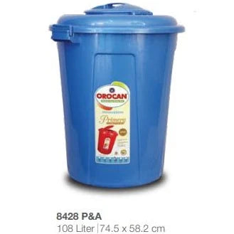 8428 P&A 108 Liter Primera Utility Can with Cover