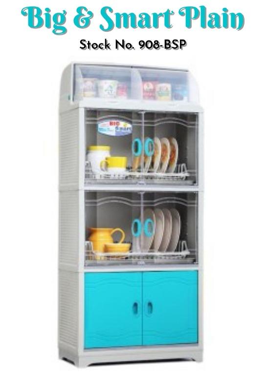 908-BSP Big & Smart Plain Dish Cabinet