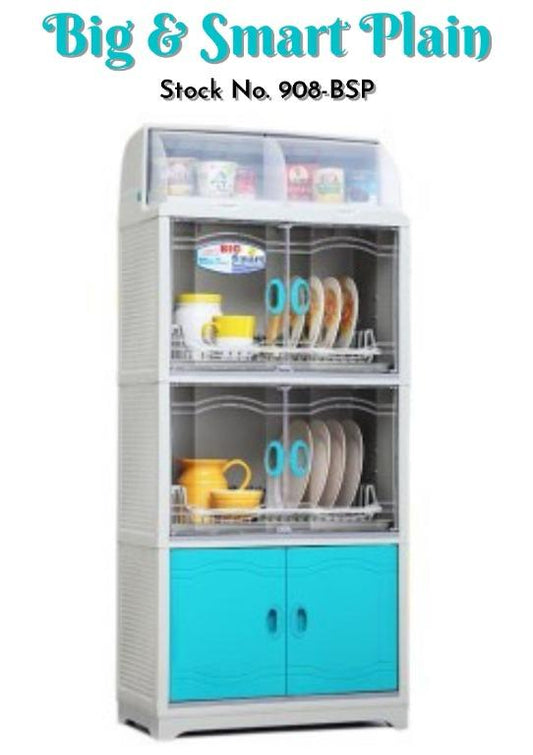 908-BSP Big & Smart Plain Dish Cabinet